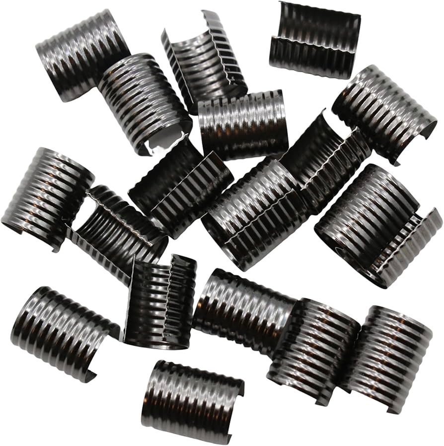 Amazon.co.jp: ムシカン 紐留め金具 エンドパーツ 幅12mm 長さ15mm 20